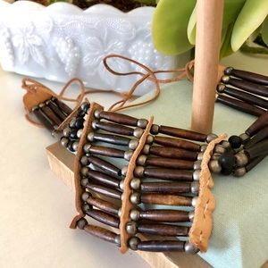 Wood & Leather Necklace